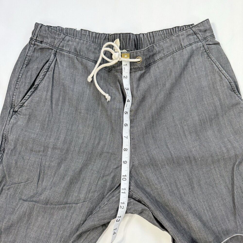 Eileen Fisher Tencel Organic Cotton Ankle Pants Gray MEDIUM Pull On Coastal - Picture 5 of 10